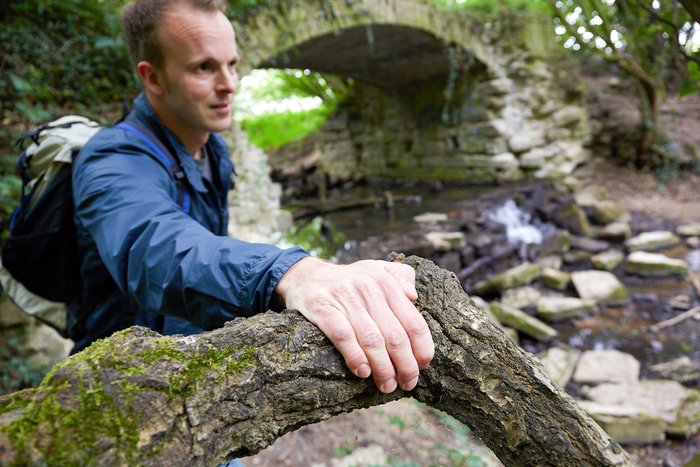 Mitarbeiter Christian Menke beim Wandern