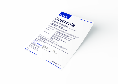 [Translate to Russisch:] EN 1090-1:2009+A1:2011 – Certificate of conformity of the factory production control