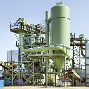 Entstaubungsanlage für einen Ringshredder 