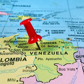 Karte von Venezuela