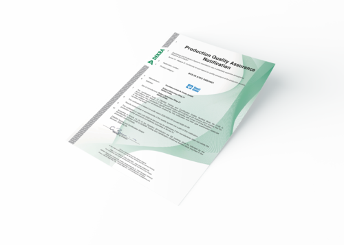 [Translate to Russisch:] Quality assurance certificate – according to Directive 94/9/EC (ATEX)