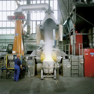 Absaugung eines Elektroschmelzofens 