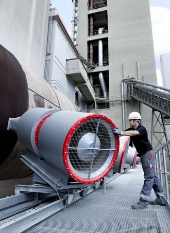 Axialventilatoren zur Drehofenmantelkühlung