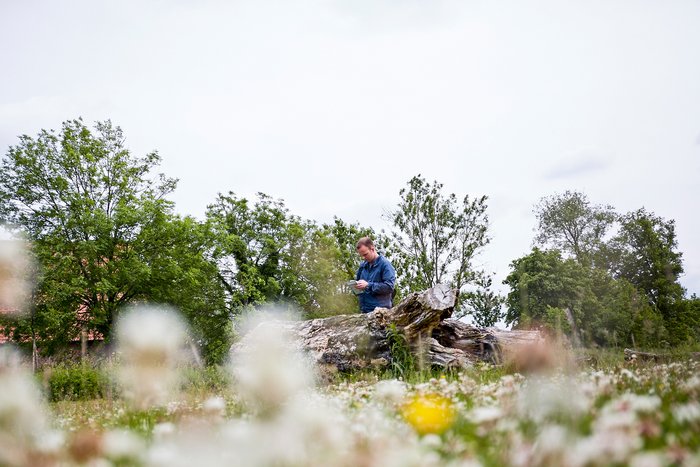 Mitarbeiter Christian Menke beim Wandern