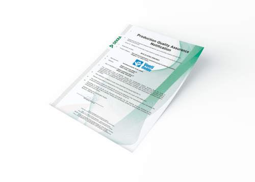 [Translate to Russisch:] Quality assurance certificate – according to Directive 94/9/EC (ATEX)